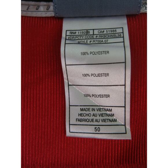 NFL TAMPA BAY BUCCANEERS Jersey Size 50 WFLA TV Station 8 Red Reebok Football - Picture 5 of 6